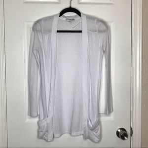 Cardigan Cover up, solid white, size medium